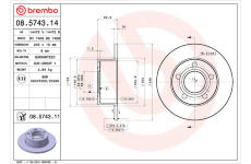 Brzdový kotouč BREMBO 08.5743.11