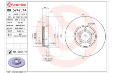 Brzdový kotouč BREMBO 08.5747.11