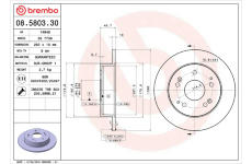 Brzdový kotouč BREMBO 08.5803.30