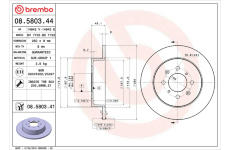 Brzdový kotouč BREMBO 08.5803.41