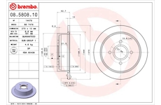 Brzdový kotouč BREMBO 08.5808.10