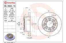 Brzdový kotouč BREMBO 08.5952.10