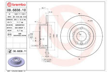 Brzdový kotouč BREMBO 08.6838.11