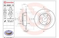 Brzdový kotouč BREMBO 08.6898.10