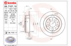 Brzdový kotouč BREMBO 08.7107.11