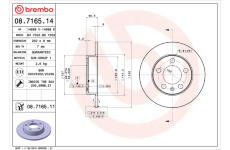 Brzdový kotouč BREMBO 08.7165.11