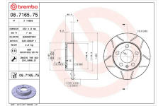 Brzdový kotouč BREMBO 08.7165.75