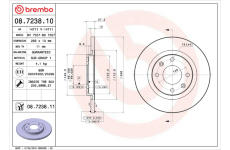 Brzdový kotouč BREMBO 08.7238.11