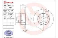 Brzdový kotouč BREMBO 08.7300.20