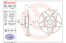 Brzdový kotouč BREMBO 08.7354.75