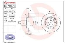 Brzdový kotouč BREMBO 08.7378.10