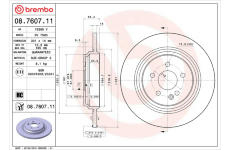 Brzdový kotouč BREMBO 08.7607.11