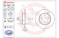 Brzdový kotúč BREMBO 08.7627.11