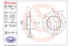 Brzdový kotúč BREMBO 08.7627.1X