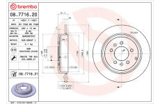 Brzdový kotouč BREMBO 08.7716.20