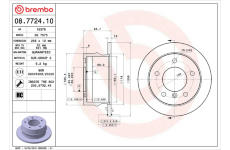 Brzdový kotouč BREMBO 08.7724.10