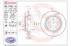 Brzdový kotouč BREMBO 08.7765.10