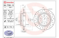 Brzdový kotouč BREMBO 08.7765.1X