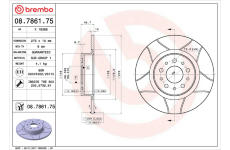 Brzdový kotouč BREMBO 08.7861.75