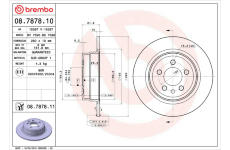 Brzdový kotúč BREMBO 08.7878.11