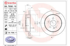 Brzdový kotouč BREMBO 08.7936.10