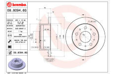 Souprava brzd, kotoučová brzda BREMBO KT 10 006