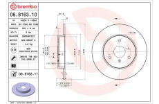 Brzdový kotouč BREMBO 08.8163.11