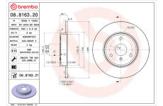 Brzdový kotouč BREMBO 08.8163.21