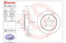 Brzdový kotouč BREMBO 08.8264.81