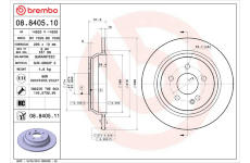 Brzdový kotúč BREMBO 08.8405.11