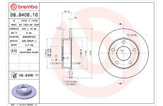 Brzdový kotúč BREMBO 08.8408.11