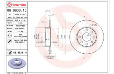 Brzdový kotouč BREMBO 08.8638.11