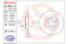 Brzdový kotouč BREMBO 08.8682.10