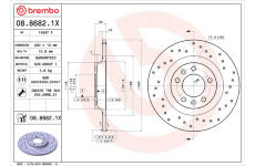 Brzdový kotouč BREMBO 08.8682.1X