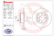 Brzdový kotouč BREMBO 08.8727.11