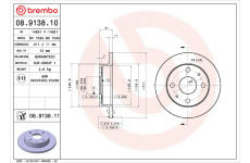 Brzdový kotouč BREMBO 08.9138.10