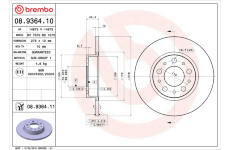 Brzdový kotúč BREMBO 08.9364.10