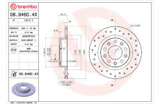 Brzdový kotouč BREMBO 08.9460.4X