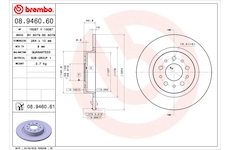 Brzdový kotúč BREMBO 08.9460.61