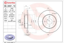 Brzdový kotouč BREMBO 08.9461.10