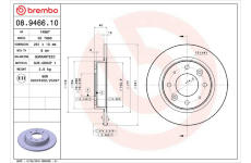 Brzdový kotouč BREMBO 08.9466.10