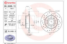 Brzdový kotouč BREMBO 08.9488.1X