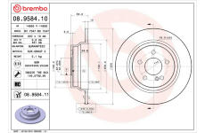 Brzdový kotouč BREMBO 08.9584.11