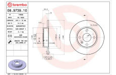 Brzdový kotúč BREMBO 08.9739.10