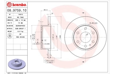 Brzdový kotúč BREMBO 08.9759.10