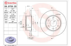 Brzdový kotouč BREMBO 08.9759.20