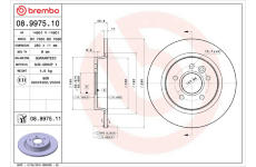 Brzdový kotouč BREMBO 08.9975.11