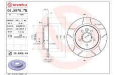 Brzdový kotouč BREMBO 08.9975.75