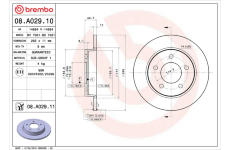 Brzdový kotouč BREMBO 08.A029.10