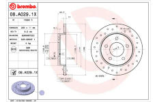 Brzdový kotúč BREMBO 08.A029.1X